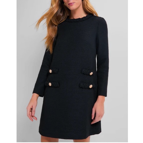 Tuckernuck Dresses & Skirts - TUCKERNUCK
Black Tweed Long Sleeve Jackie Dress
